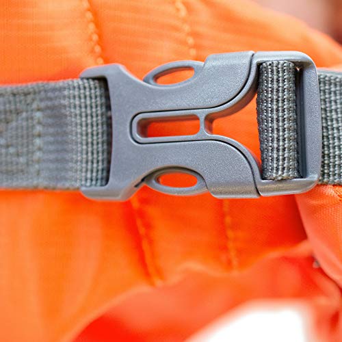 Kyjen 22020 Outward Hound Ripstop Quick Release Easy Fit Rettungsweste für Hunde, verstellbar, Größe M, orange
