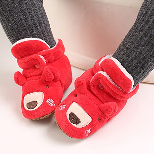 School Boots for Baby Christmas Cotton Boots Warm Cotton Shoes Soft Comfortable Infant Toddler Warming Home Shoes2