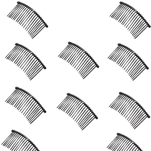 LOVEF 10pcs 20 Teeth Twist Magic Hair Comb Pin Black Hair Accessories Iron Women Lady Vintage Handmade DIY Hair Jewelry Fashion New