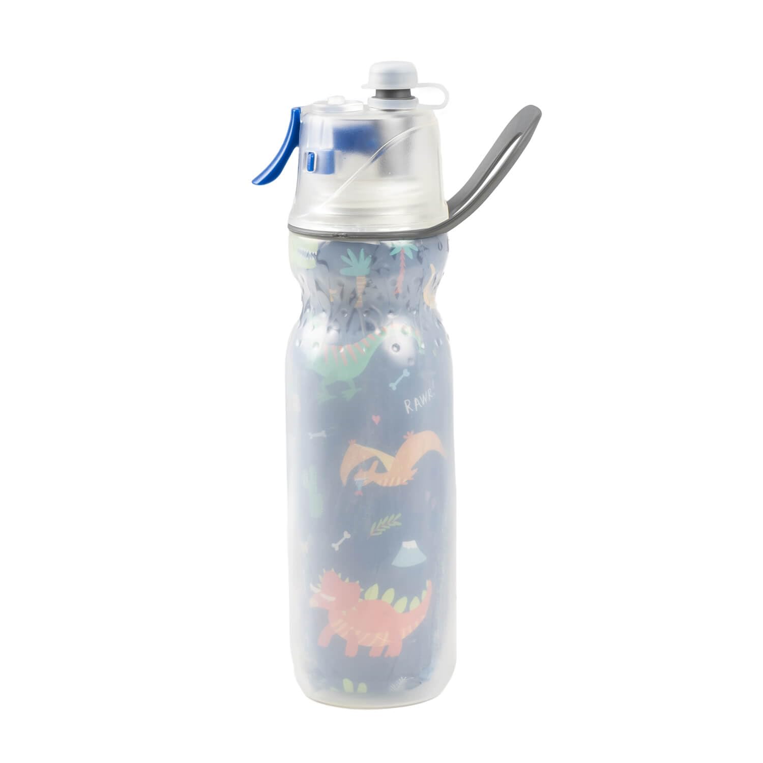 efiLneerG Misting Water Bottle 20 oz Dinosaur Sports Water Bottle for Kids School Gifts for Boys Girls Insulated Spray Mist and Sip Water Bottles