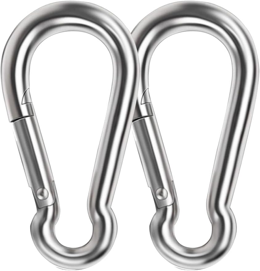 Large Carabiner Clips Heavy Duty, 35.5inch Stainless Steel Spring Snap