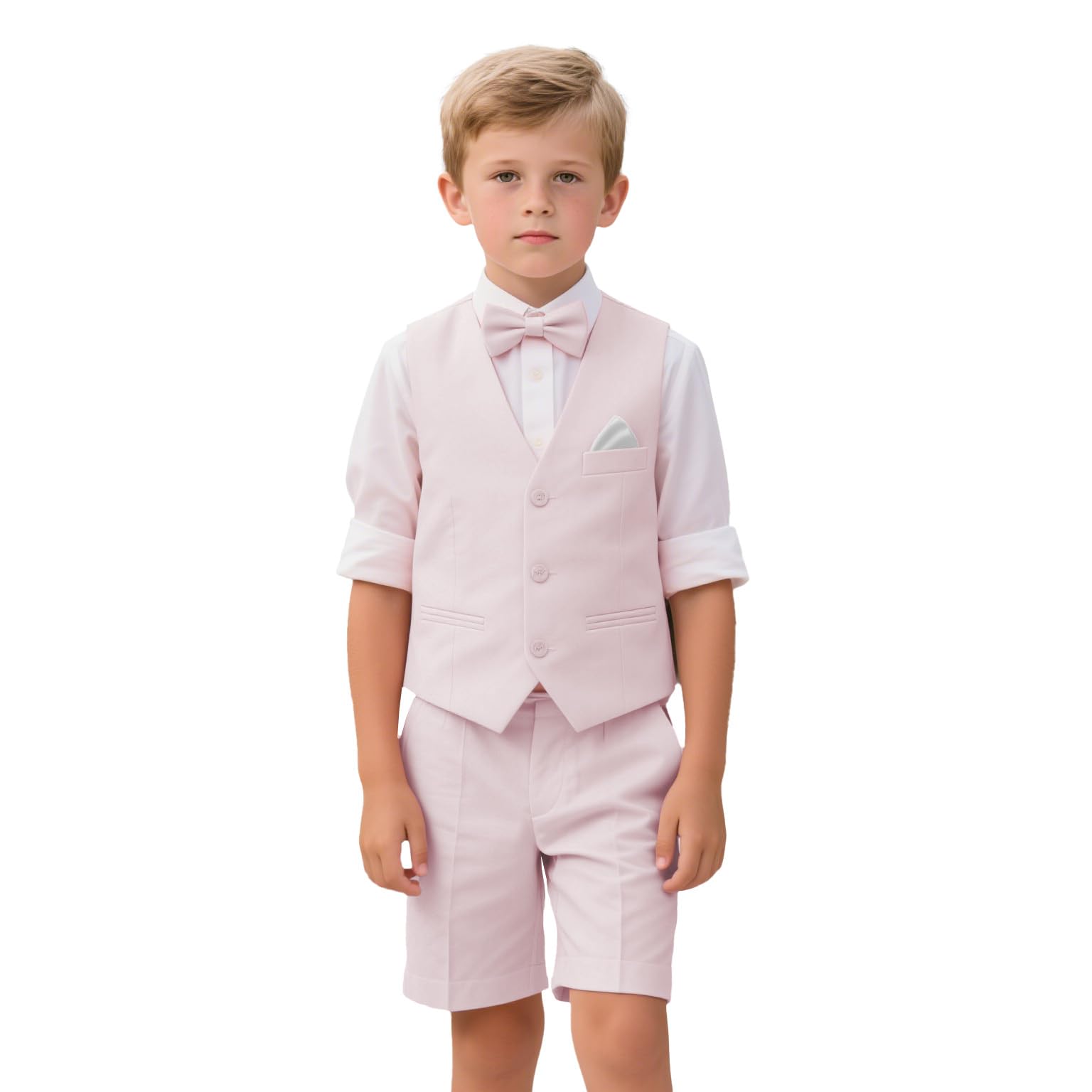 Costume 2 pièces pour garçon - Tenue de mariage - Gilet et pantalon - 3 à 16 ans