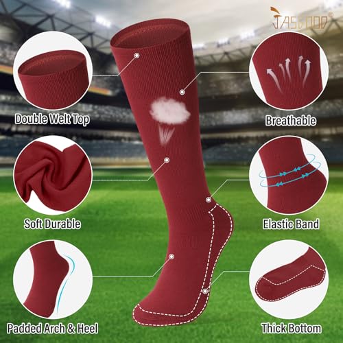 Image of Baseball Socks and Belt for Youth Adult Softball Socks Combo Elastic Waist Belt for Men Kids Boys Girls Women JASGOOD