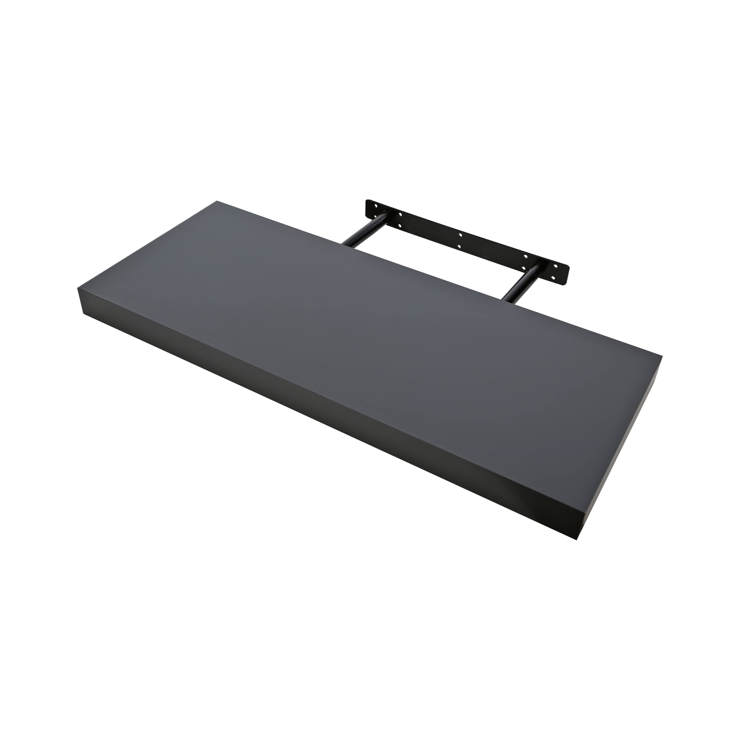 Etrexonline Estante de Pared 25x25x4cm Color Wengue, Balda Flotante Pared de Madera Fijación Invisible, Estantes de Almacenamiento Decorativos, Ideal para Salón, Habitación, Pasillo, etc.. — view 9