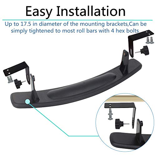 Image of Golf cart Rear View Mirror, 16.5 inch Extra Wide 180 Degree Panoramic Rear View Mirror Fit for Golf Cart EZGO Club Car Yamaha(Golf cart Mirrors)