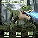 BEMITON Remote Control Dinosaur Toy - Birthday Gifts for 4-7 8-12 Year Old Boys, 2.4GHZ Electronic RC Walking Dino with Spray & Light & Roar for Kids Age 4-12