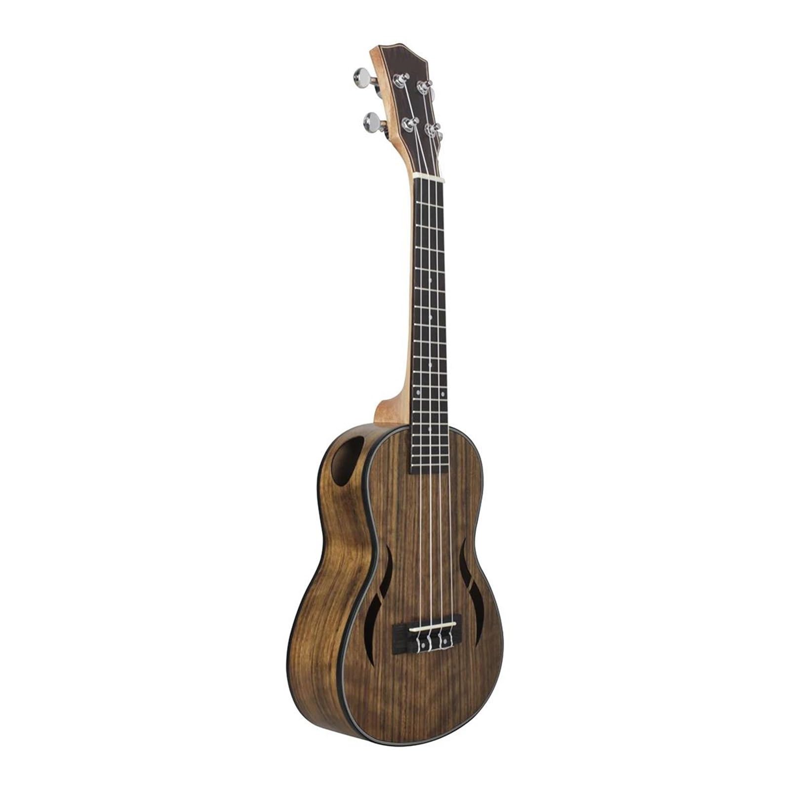 Ukulele Per Adulti Ukulele A 4 Corde In Noce Da 23 Pollici Con Capotasto E Plettri Per Accordatore(UK2360)