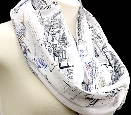 Di Capanni Airport infinity Scarf women pilot accessories aviation airplane Flight attendant apparel for her airport2