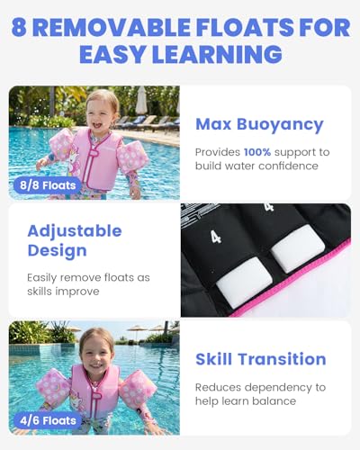 Image of Gogokids Puddle Float Jumper 33-66 Pounds, Toddler Swim Vest Kids Floaties