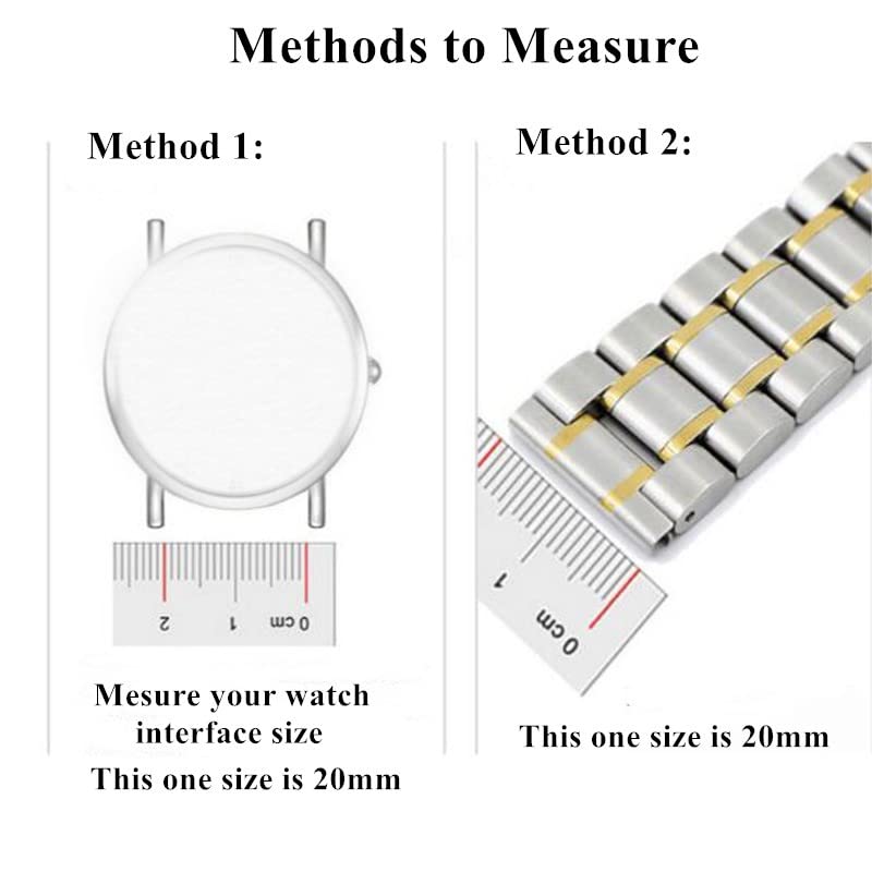 Bracelet de montre de remplacement robuste à mailles en acier LJIANGD - 5