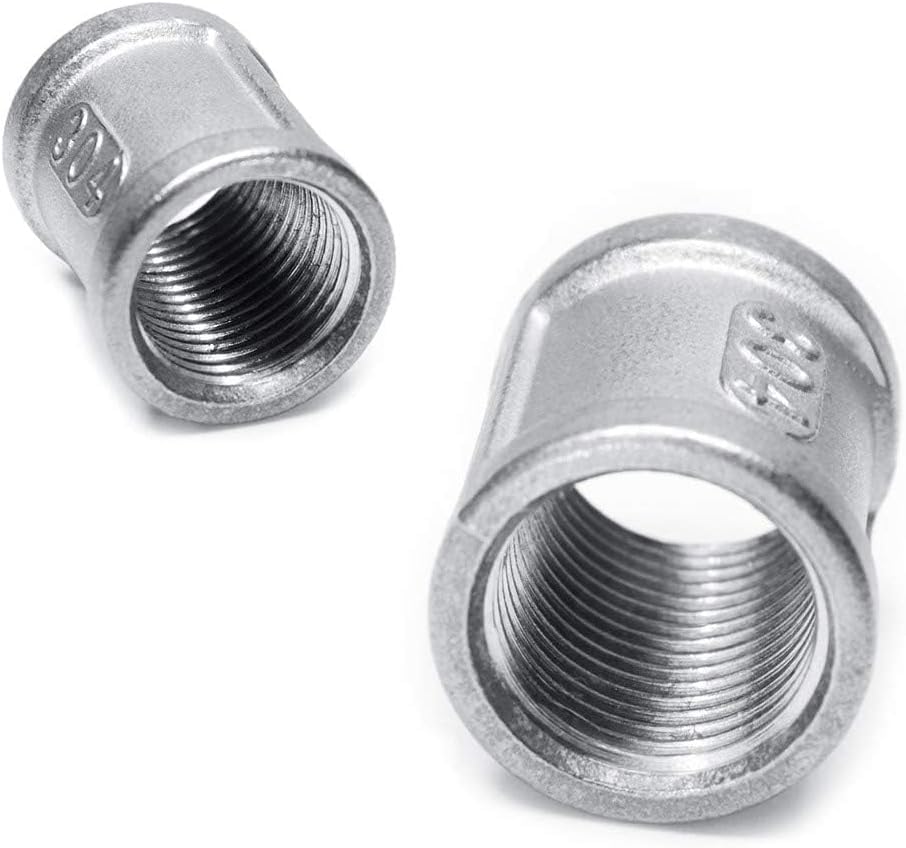2 Pcs Stainless Steel Adapter for Universal Indicator