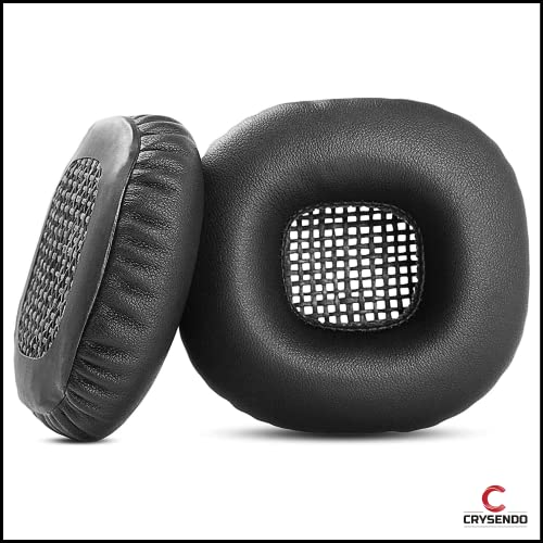Image of Crysendo Protein Leather Replacement Ear Pads for Marshall Major 1 /2, Black