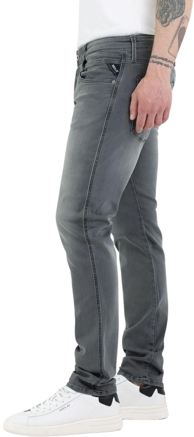 Replay Herren Jeans Anbass Slim-Fit mit Comfort Stretch – Bild 2