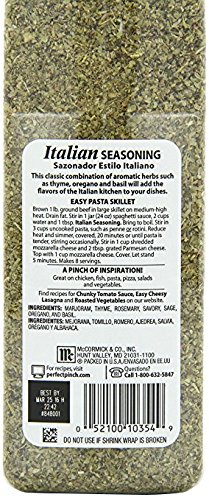 Miniatura 5 de McCormick - Condimento italiano (paquete de 2 de 6.25 onzas)