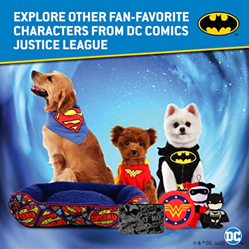 DC Comics for Pets Batman Dog Harness, Large | Soft and Comfortable No Pull Harness for Dogs, Dog Batman Costume | Cute Dog Harness, Dog Halloween Costume, Batman Harness, Puppy Harness, Pet Harness