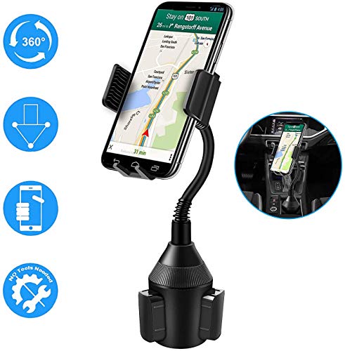 Vansky Car phone holder, Dashboard Windscreen Car Mount Cradle with A Long Flexible Neck for Cell Phones iPhone XR /11 Pro/11 Pro Max/XS/Max/X/8/7 Plus/Samsung Galaxy