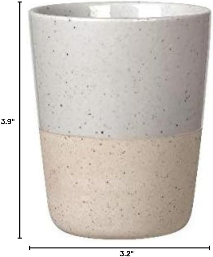 Blomus SABLO Ceramic Stoneware Handleless Mug, Set of 4 - Cloud