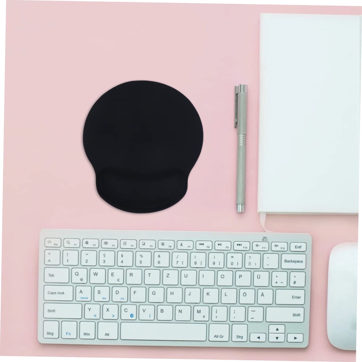 2 Set 2 Pezzi poggiapolsi per tastiera poggiapolsi per lavorare supporto polso per tastiera tappetino per mouse keyboard pad mouse pad mousepad topo tappetino per la vita del mouse