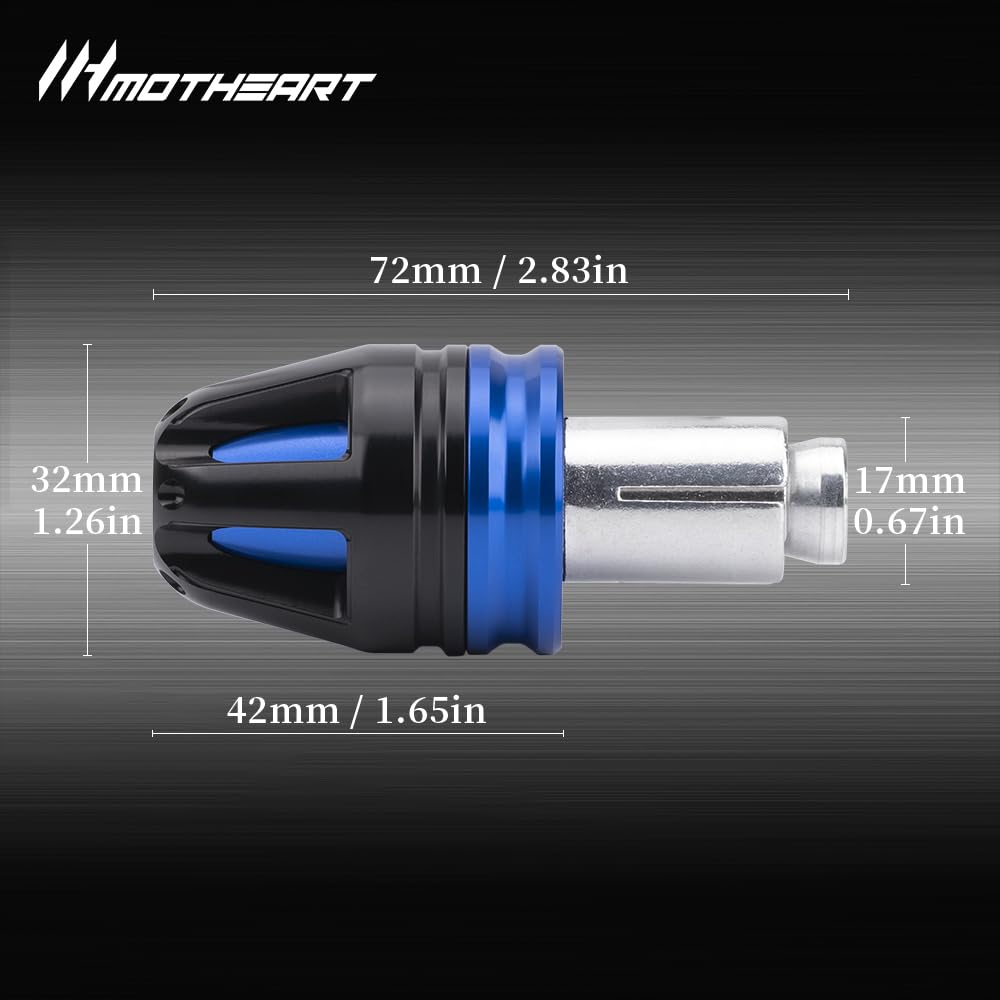 Bouchons d'extrémité de guidon pour motos pour CB750 Hornet 2023-2025 NC 750 2014-2023 NC 750X 2014-2025 NC 750S 2014-2018 Forza 750 2021-2024 7/8’ (22mm) Accessoires de guidon (Bleu)