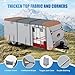 Xenjum RV Cover for 27-30 ft Travel Trailers, 7 Layers Heavy Duty Camper Cover, Weatherproof & UV Resistant Motorhome Trailer Cover with Gutter & Tongue Jack Covers