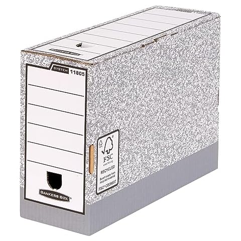 BANKERS BOX Foolscap Transfer Box Files - Pack of 10 Cover
