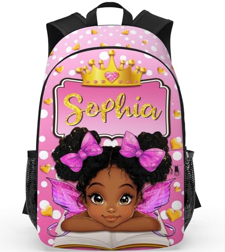 Custom Backpack for Kids School bag Girls with Name Bookbag for Daughter Back to School Gift for Preschool Kindergarten (Design 1)