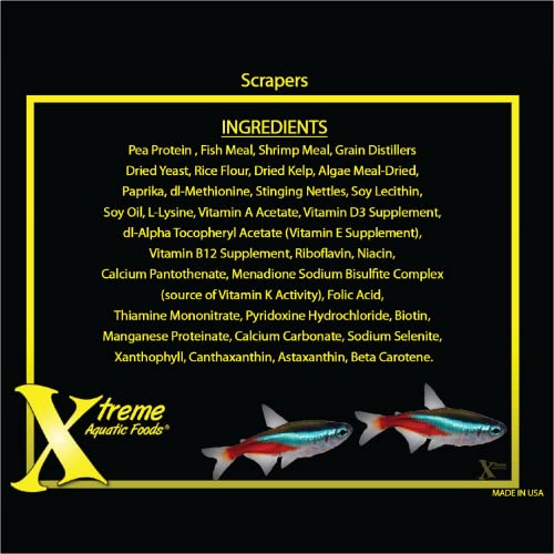 Xtreme Aquatic Fish Food - Nutritionally Balanced Professional Formula - Balanced Amino Acid Profile And No Hormones - Made In Usa – Sinking Fish Food Bottom Feeder And Catfish Pellets (2 Oz) #TOP3