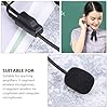 HEALLILY 4pcs Wired Headworn Microphone with Adjustable Arm and Sound Pickup Effect, Black Plastic Headset Microphone for Speaker and Live Broadcast Use #2