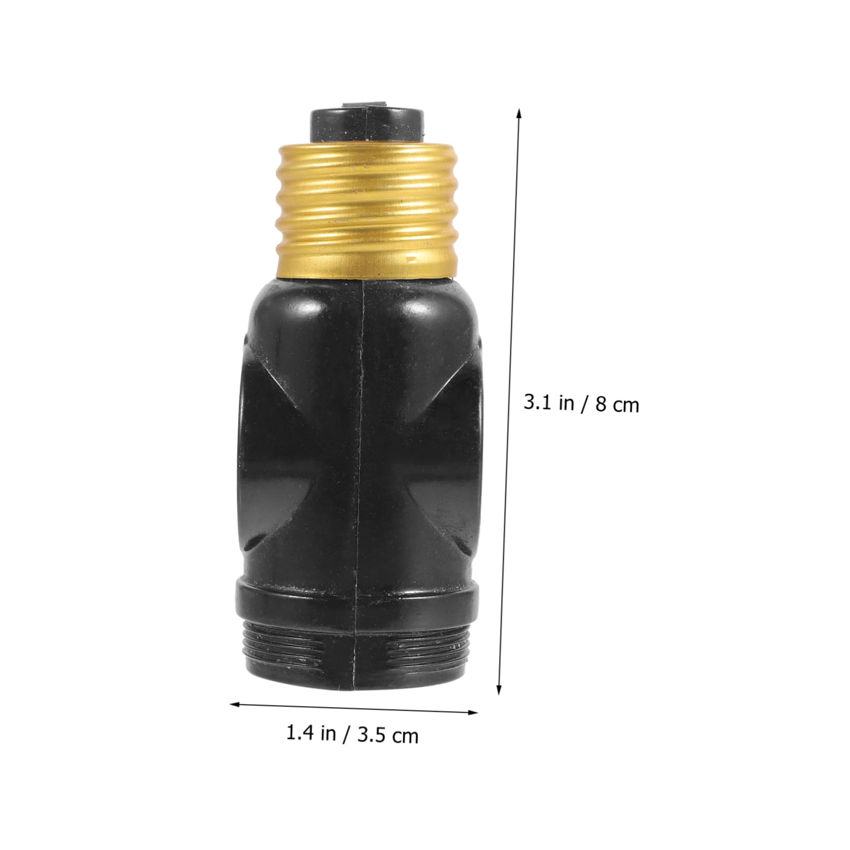 Angoily 2piezas Cabezal De Lámpara Con Cremallera Adaptador De Base De Lámpara De Baquelita Unidades Para Portalámparas Con Enchufe Hembra
