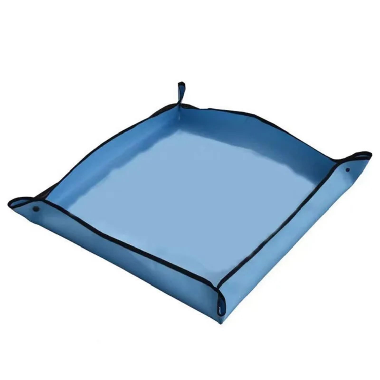 HUWOYG 2PCS Home Gardening Supplies Planting Mat 50cm Foldable Garden Plant Flower Pot Reusable Transplanting Mats Accessories For Indoor Garden(Blue)