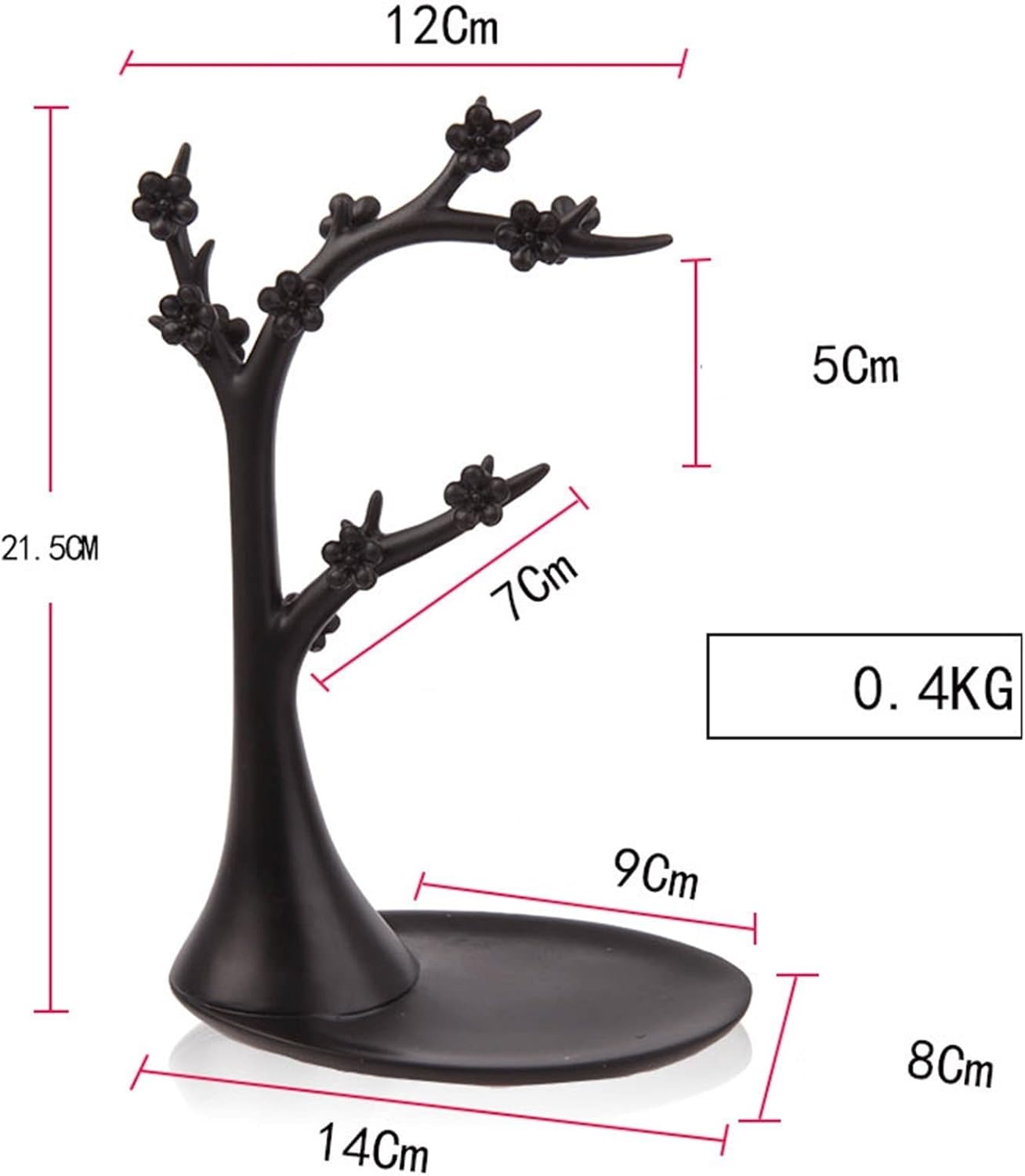 Jewelry Racks Retro Jewelry Tree Organizer Jewelry Hanging Stand Display Table Top Necklace Bracelet Holder Earring Hanger Organizer Rack Tower Jewelry Rack(B)