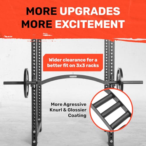 Arch Nemesis Swiss Bar [Bells of Steel] New Version, Cambered Bench Press for Tricep and Cable Attachment, Multi Grip