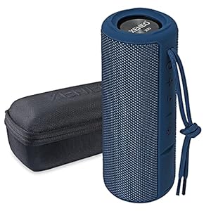 X21 Portable Bluetooth Wireless Speaker Waterproof with FM Radio, Micro SD Card MP3 Player for Outdoor (Blue)