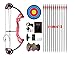 PANDARUS Compound Bow Archery for Youth and Beginner, Right Handed,19”-28” Draw Length,15-29 Lbs Draw Weight, 260 fps (Pink Right Handed)