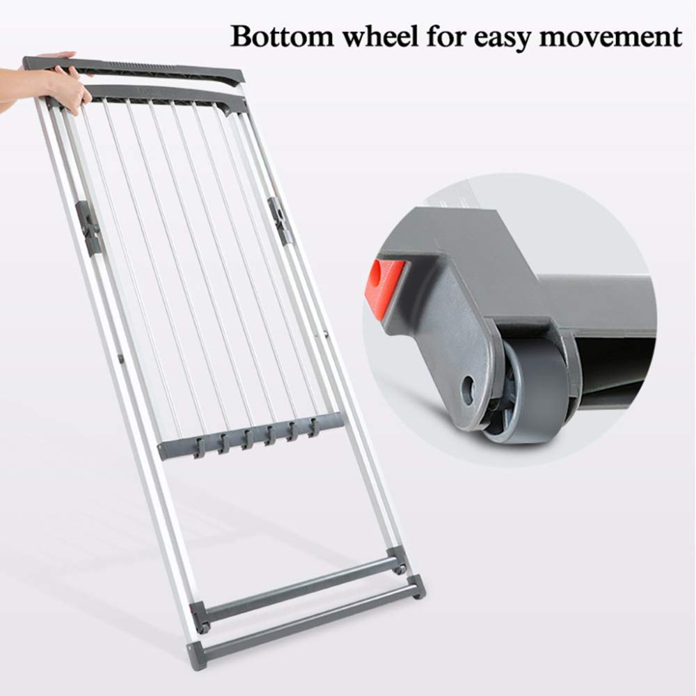 Faltbares / Wohnzimmer Balkon Aluminium Outdoor Winddicht Rutschfest Trocknen Quilt Rack Große Kapazität Baby Kleidung Socken Handtuchhalter