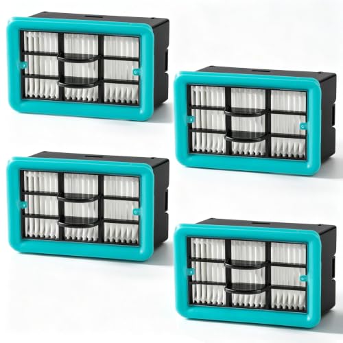 Image of 3831 Filter Replacement Parts Compatible with Bissell CrossWave Hard Floor Expert 3831 HF2 3845N, Floor Scrubber Wet Dry Vacuum Cleaner Accessories, 4 Pack
