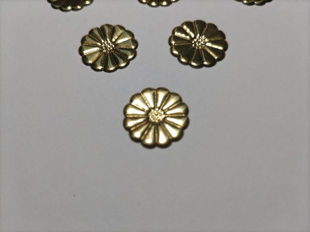 特別価格！【菊紋金具】4分ｘ220枚 （12ｍｍ）神殿、神輿、真鍮金具です。 特別価格！【菊紋金具】4分x220枚 （12mm）神殿、神輿、真鍮