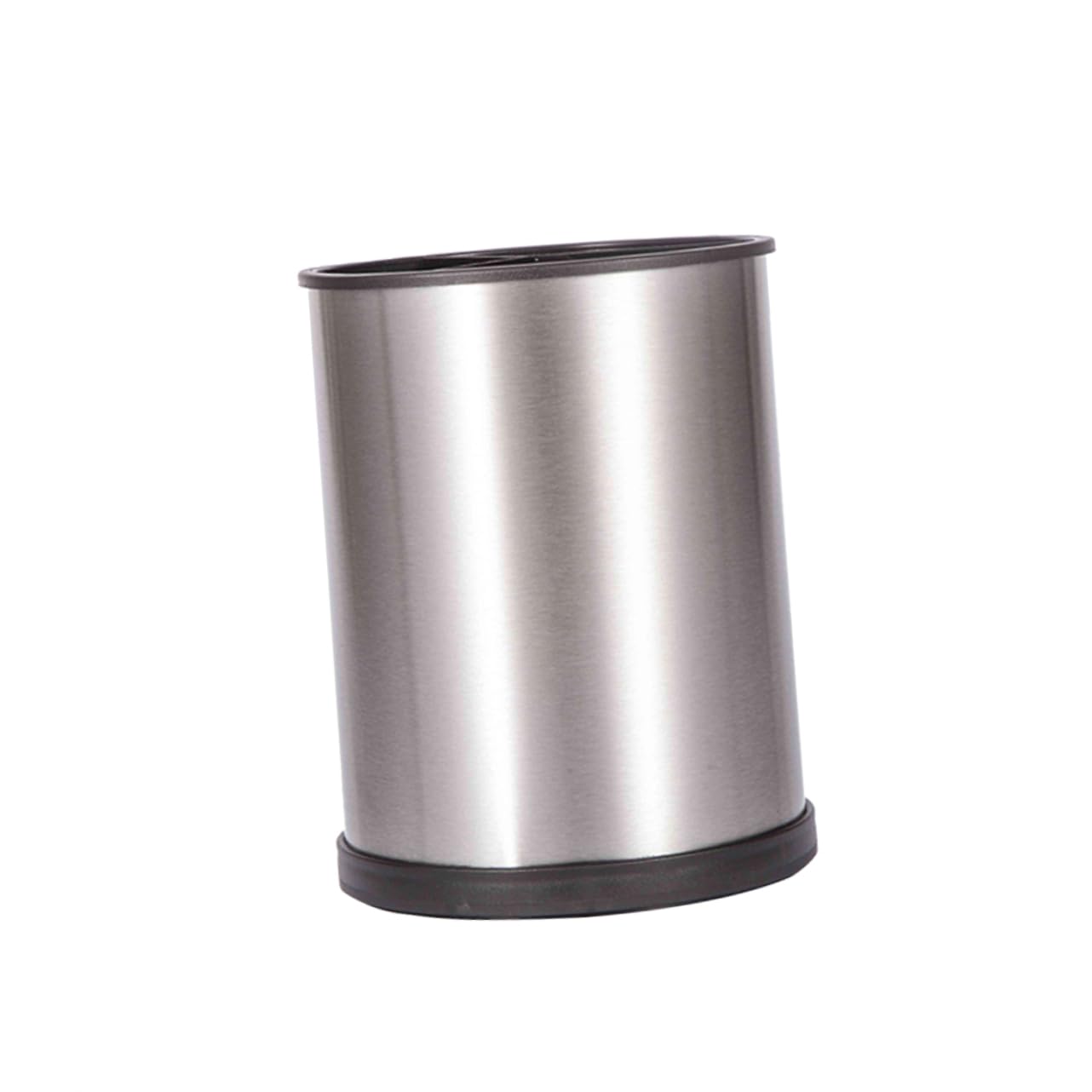 SOLUSTRE Stainless Steel Utensil Holder with Compartments Rotatable Kitchen Organizer for Countertop Storage Draining Design for Quick Drying Cooking Tools Stable and Lightweight