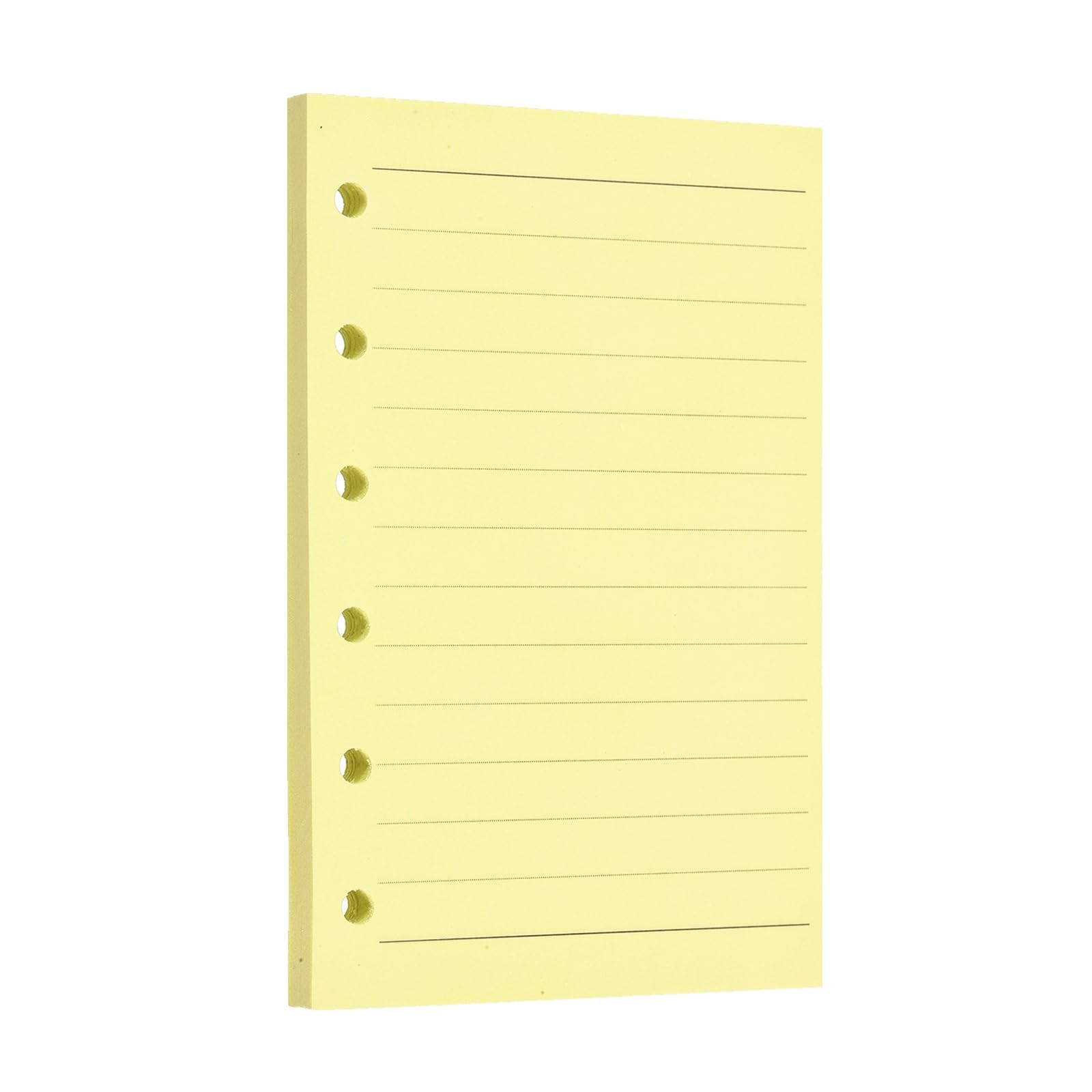 PATIKIL A7 Binder Ruled Refill Paper,60 Sheets/120 Pages, Yellow