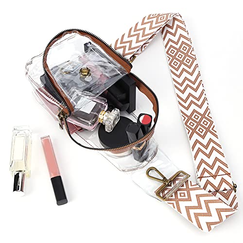 Clear Sling Bag Stadium Approved Crossbody Chest Bags For Women Fanny Pack Small Clear Daypack Shoulder Backpacks #TOP2