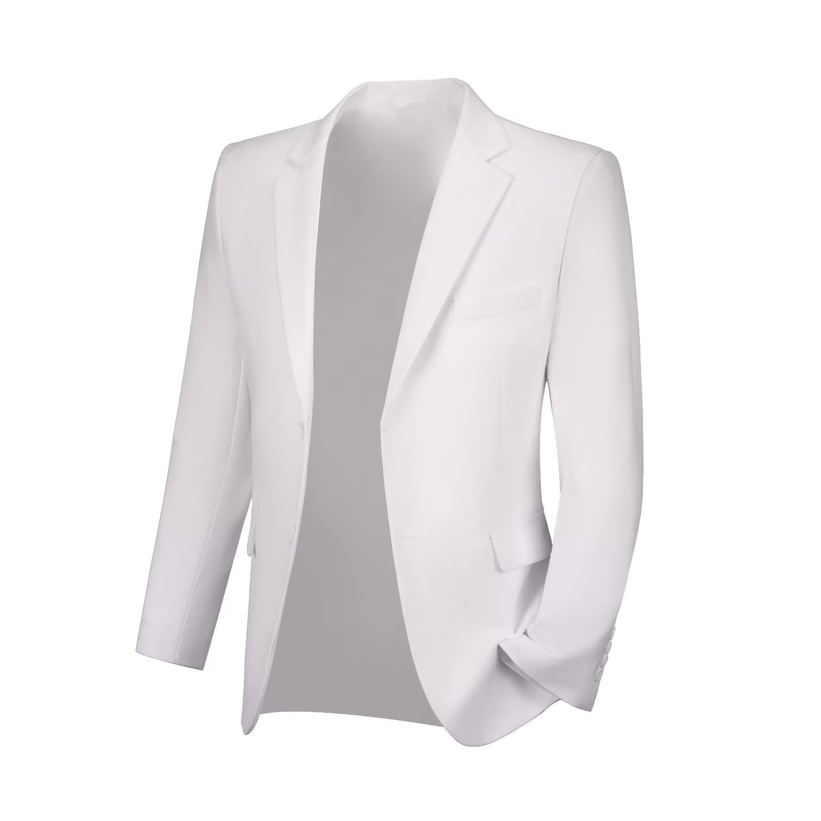 Aowdoy Mens Suit Jacket Tuxedo Jackets Suits Blazer Jacket for Men Dinner Suit Blazer Prom Wedding Dress Coat, White, 4XL