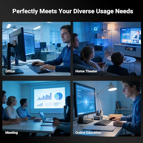 Image of MINIX NEO Z95 Mini PC,Intel 12th Gen N95,16GB LPDDR5X RAM,512GB NVMe SSD, Dual LAN Mini Computers /4K Triple Display HDMI /DP /VESA Mount /Auto Power On /WOL for Business Home Office,Digital Signage