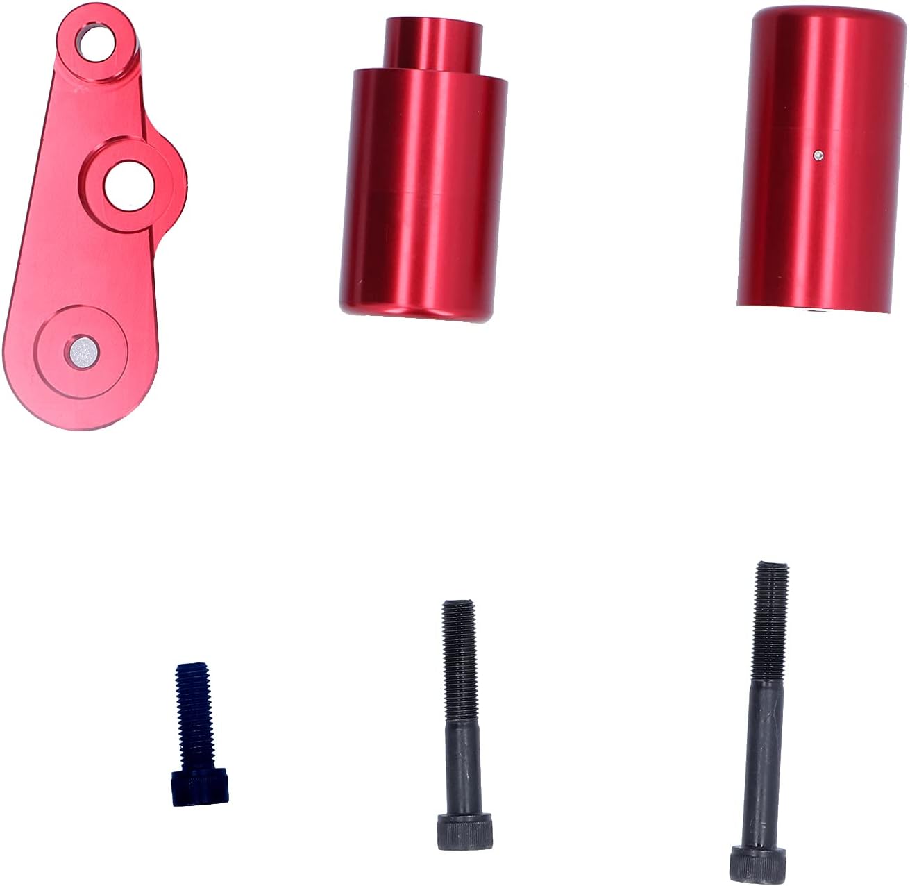 Frame Slider, 3Pcs Motorcycle Frame Slider Anti-Crash Protector Modification Fit for GSXR 600 GSXR 750 2006-2009(red)