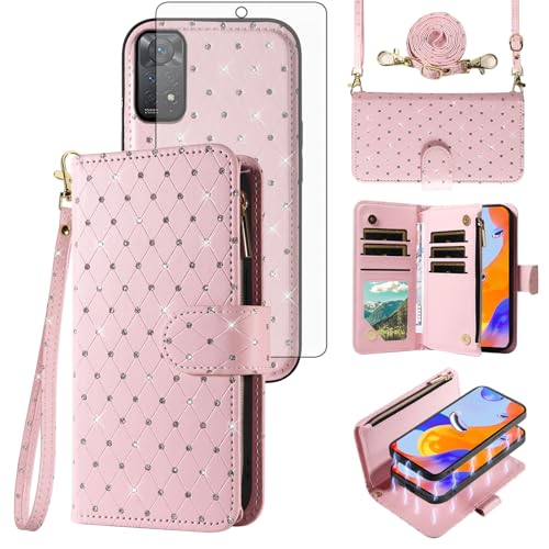 Coque Redmi Note 11 Pro Asuwish rose avec protection intégrale antichoc