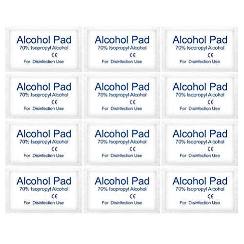 Exceart 200Pcs Alcohol Prep Pads Gauze Pads Individually Wrapped Swap Pad For Home