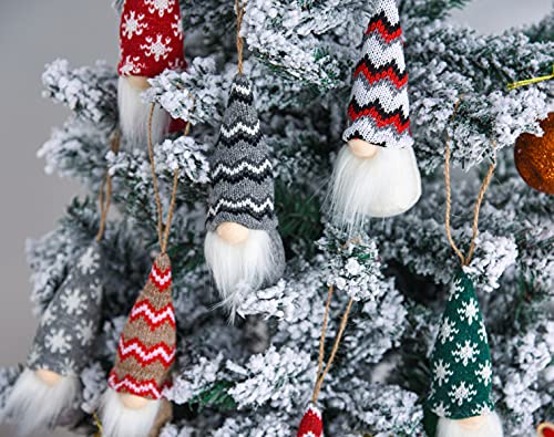 10 Pcs Christmas Tree Handmade Hanging Gnomes Ornaments, Swedish Plush Gnome Scandinavian Santa Elf Hanging Home Decorations Christmas Holiday Decor - Image 5
