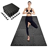 3x6 Feet Interlocking Foam Floor Mats (18-Pack) - 0.47"（12mm Thick Gym Mats for Home Workouts, Exercise & Play - Puzzle Tiles for Home Gym, Yoga, Kids Area.