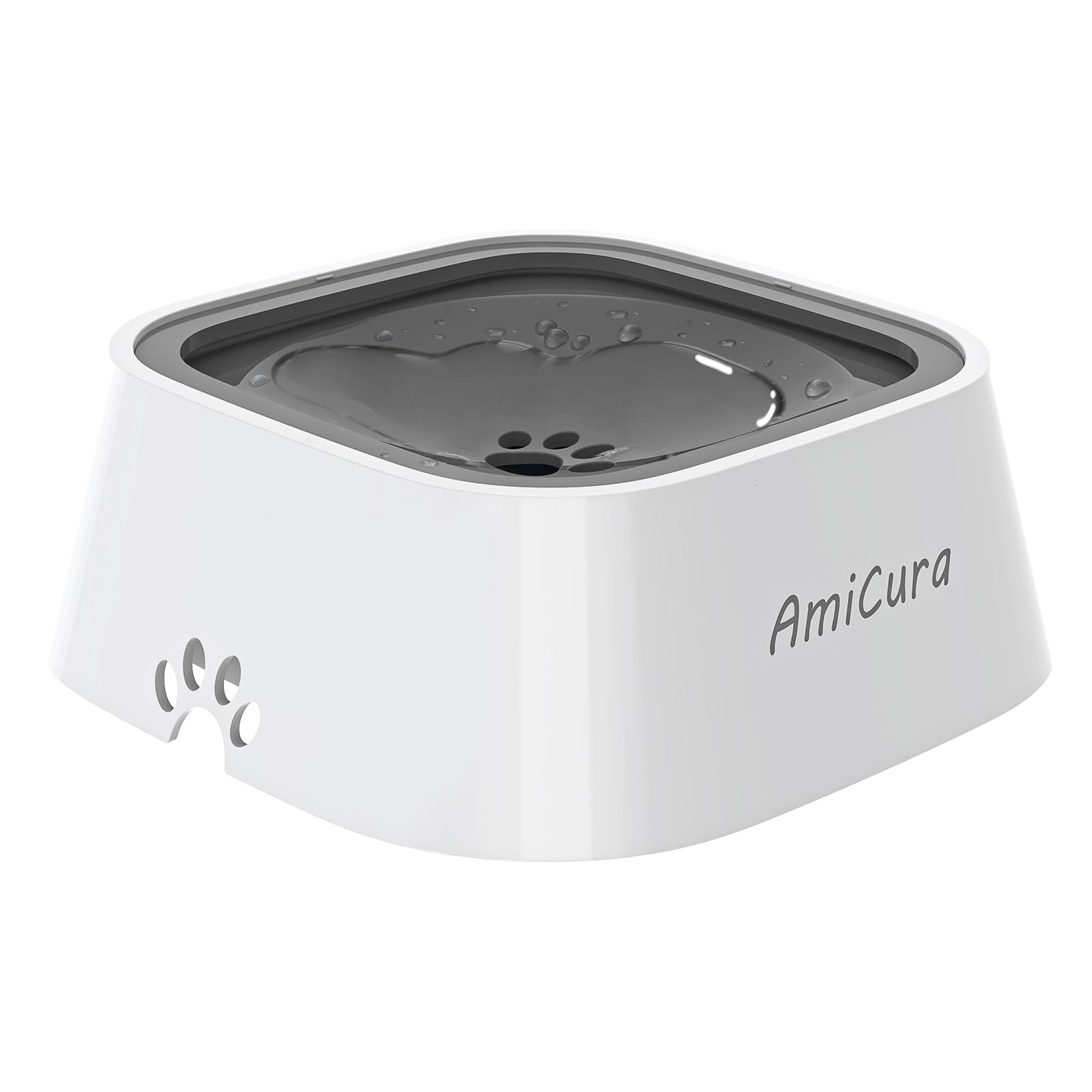 Amicura Gamelle Anti Fuite, Gamelle Eau Chien Anti Éclaboussure pour Chien Chat Chiot Cocker, Grande Capacité 1L Anti Glouton, No-Spill Gamelle d'eau Flottante pour Animal Voyage
