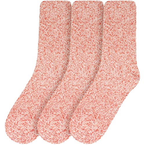 Image of BambooMN Women's Fuzzy Warm Feather Soft Socks - Value Packs