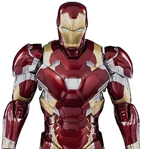 threezero Marvel Infinity Saga: Iron Man Mark XLVI 1:12 Scale DLX Collectible Figure, Multicolor